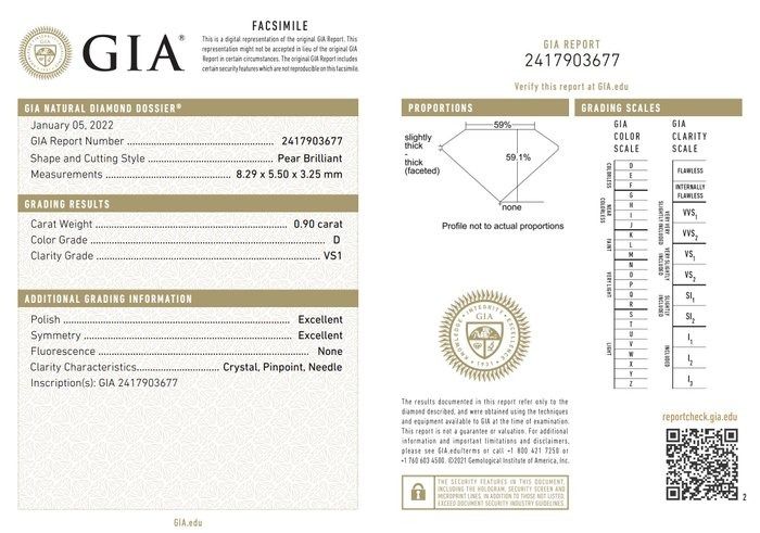 1.17 Carat GIA Certified 18K White Gold 7-Stone Ring