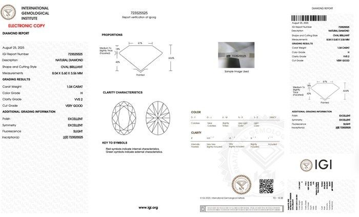 1.31 Carat IGI Certified 18K White Gold 7-Stone Ring