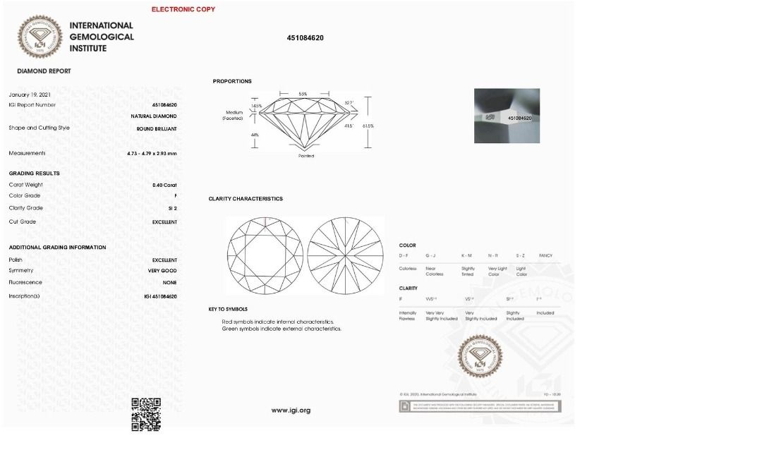 18k Yellow Gold Halo Earrings 0.80 carats Diamond Stud Earrings - IGI Certificate