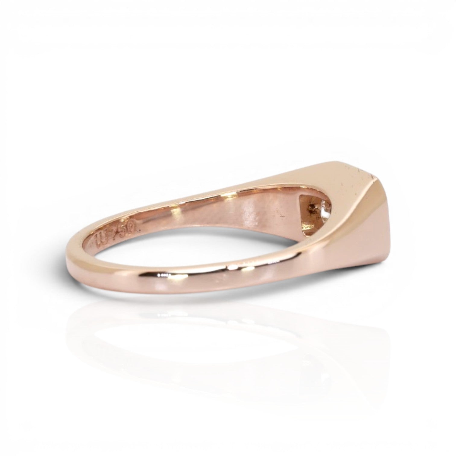 1.01 Carat IGI Certified Natural Diamond 18k Rose Gold Solitaire Ring