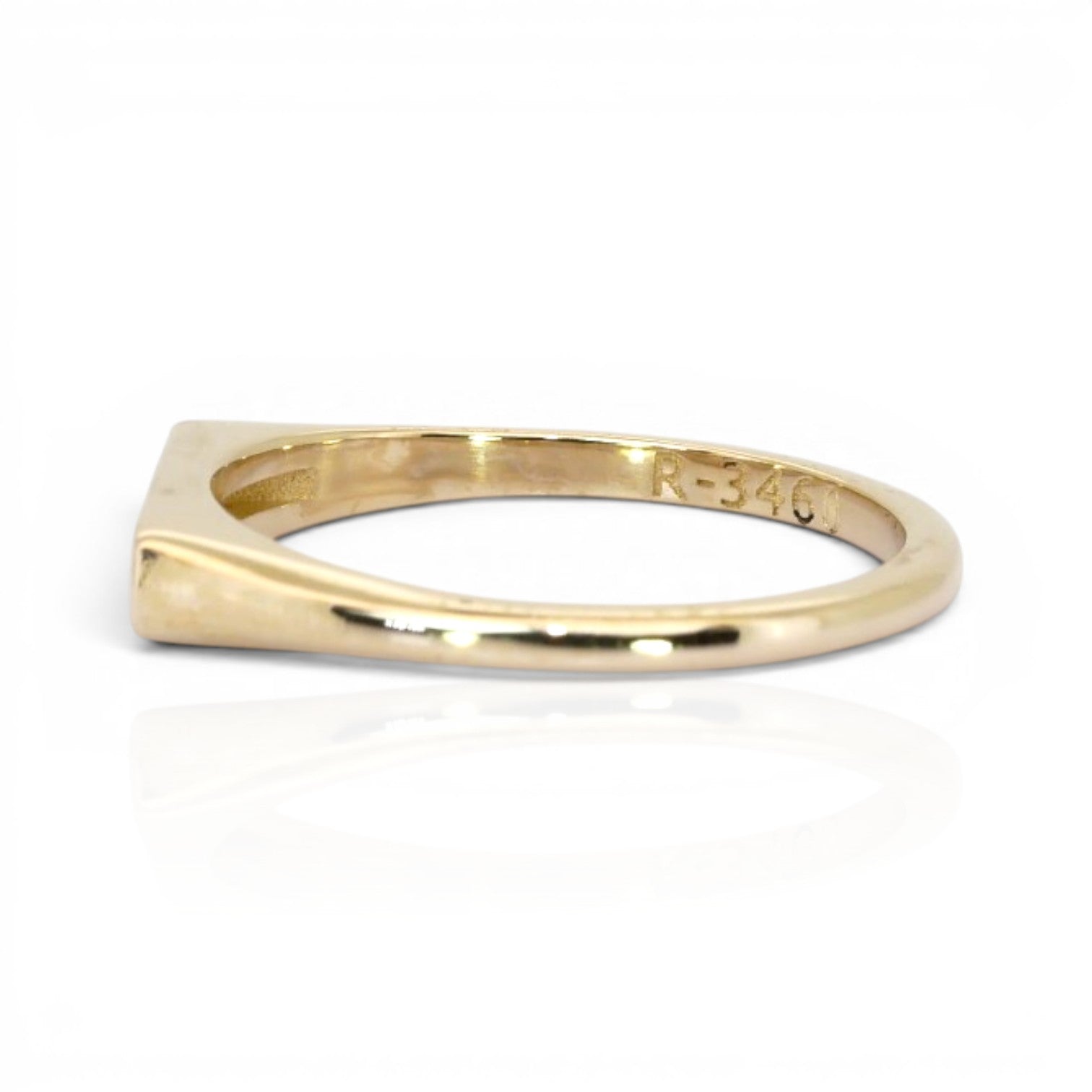0.20 Carat IGI Certified Natural Diamonds 14k Yellow Gold 3-Stone Ring