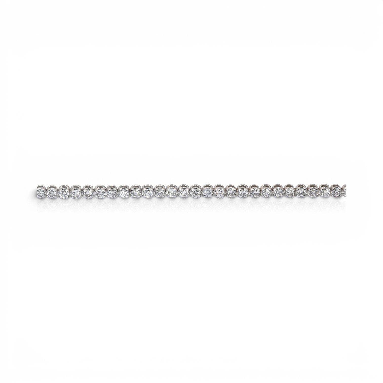 1.20 Carats IGI Certified Natural Diamonds 18k White Gold Tennis Bracelet