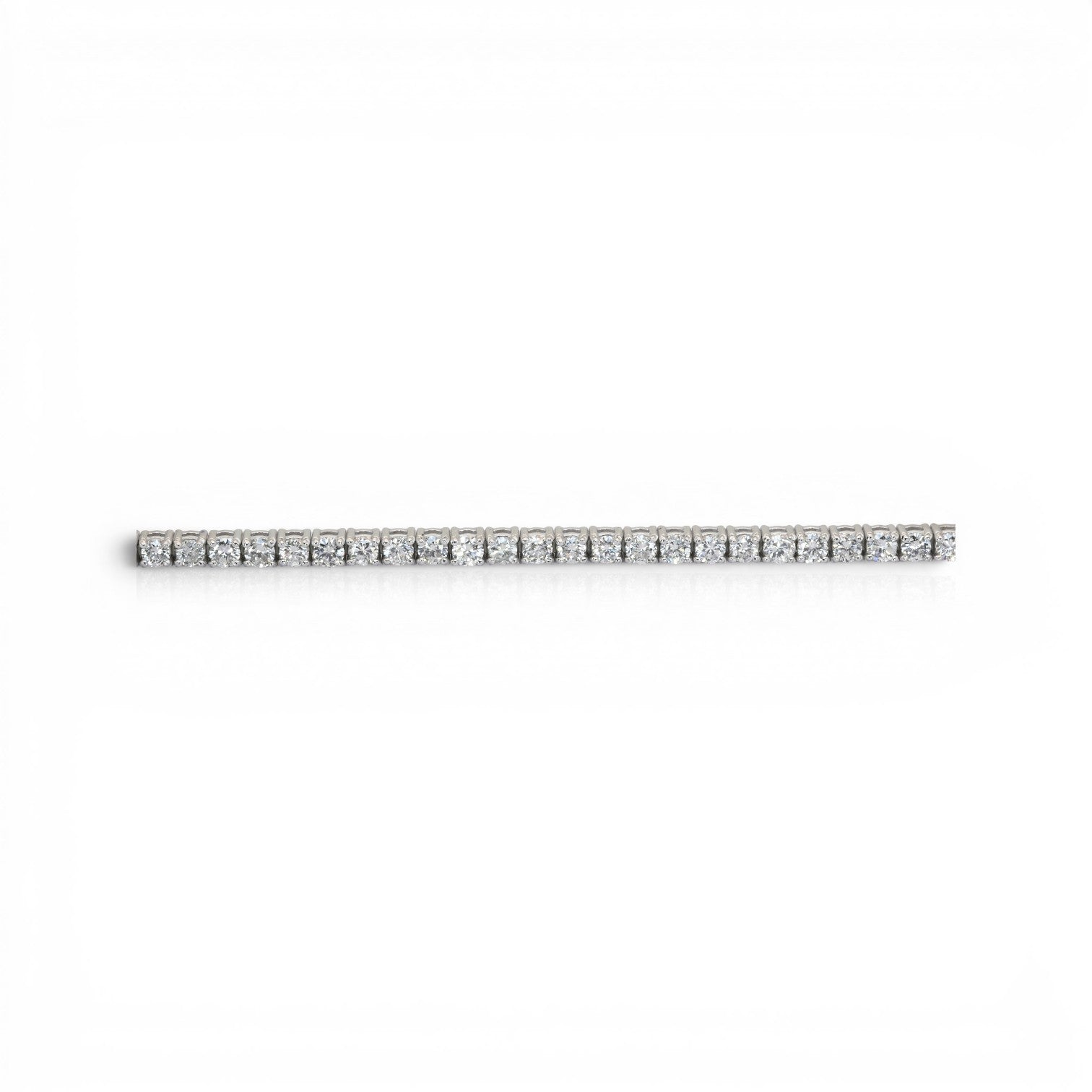 2.12 Carats IGI Certified Natural Diamonds 14k White Gold Tennis Bracelet