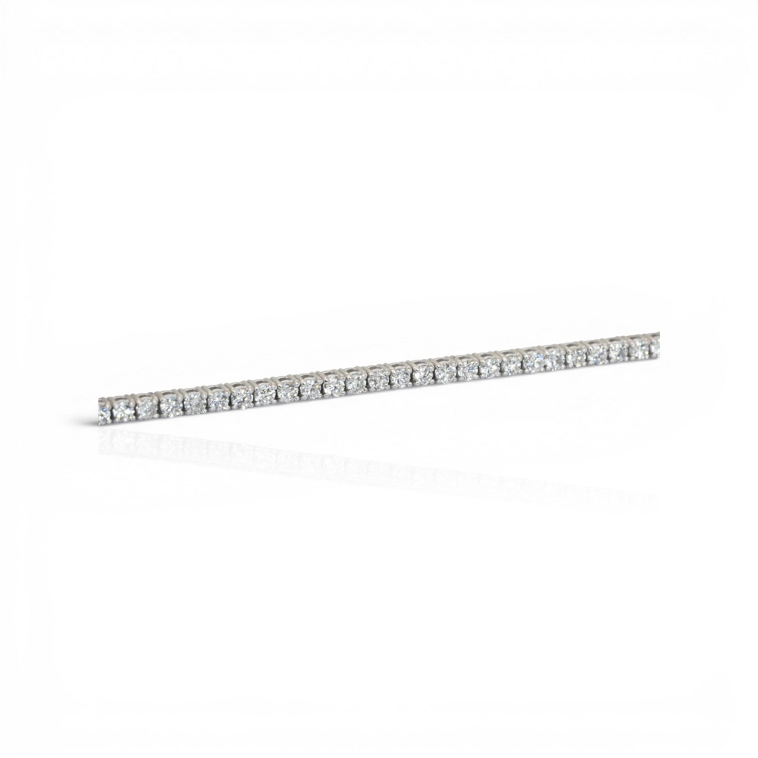 2.12 Carats IGI Certified Natural Diamonds 14k White Gold Tennis Bracelet