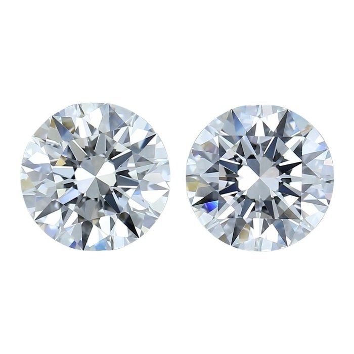 2.50 Carat GIA Certified Natural Diamond Pair
