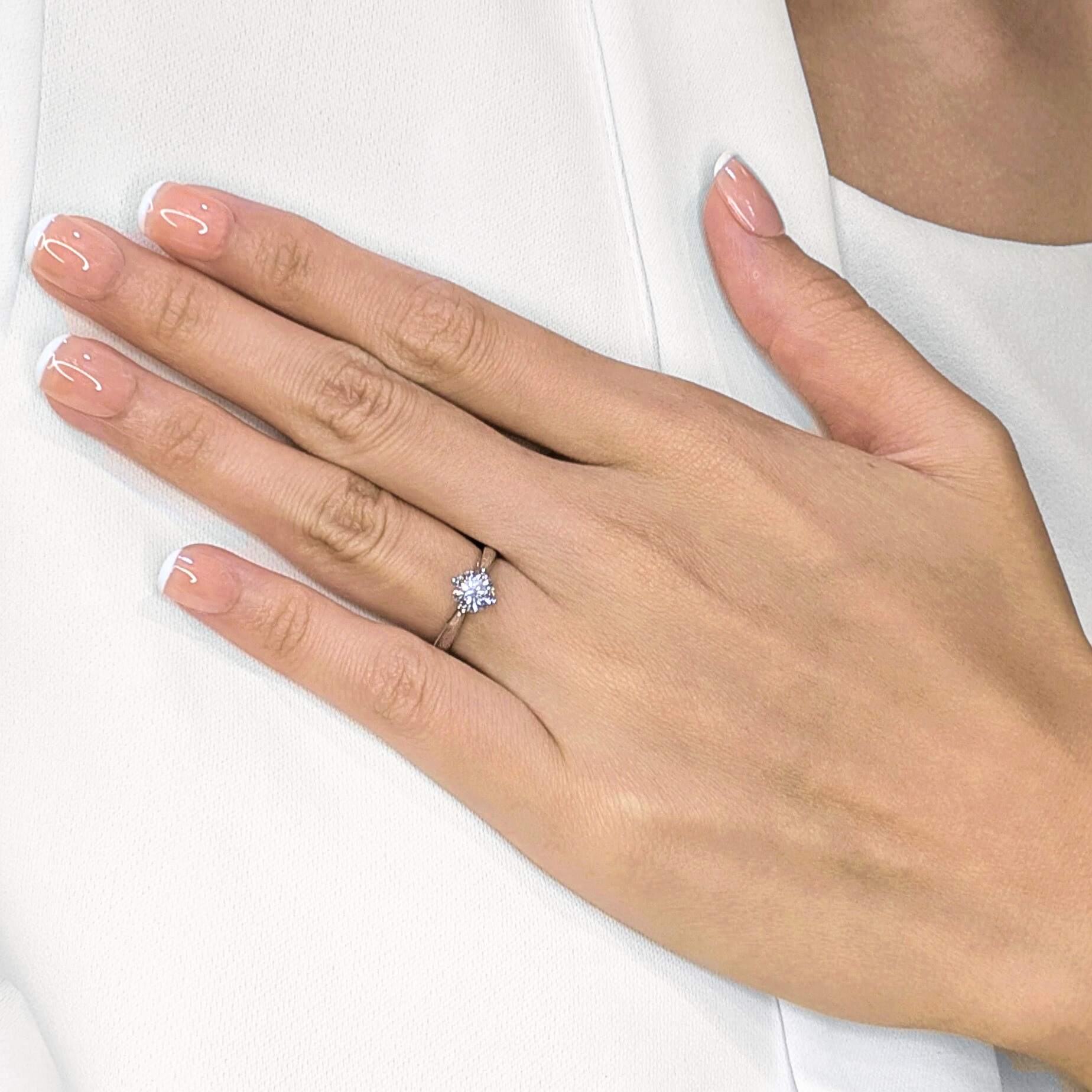 Timeless 0.90ct Natural Diamond Solitaire Ring in 18K White Gold - GIA Certified