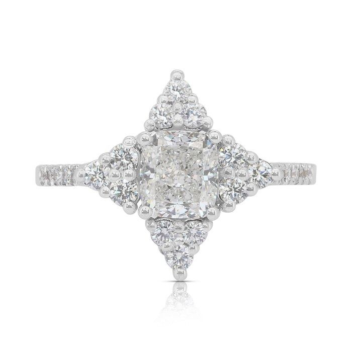 Dazzling 1.46ct Diamonds Ring in 18k White Gold