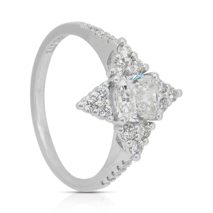 Dazzling 1.46ct Diamonds Ring in 18k White Gold