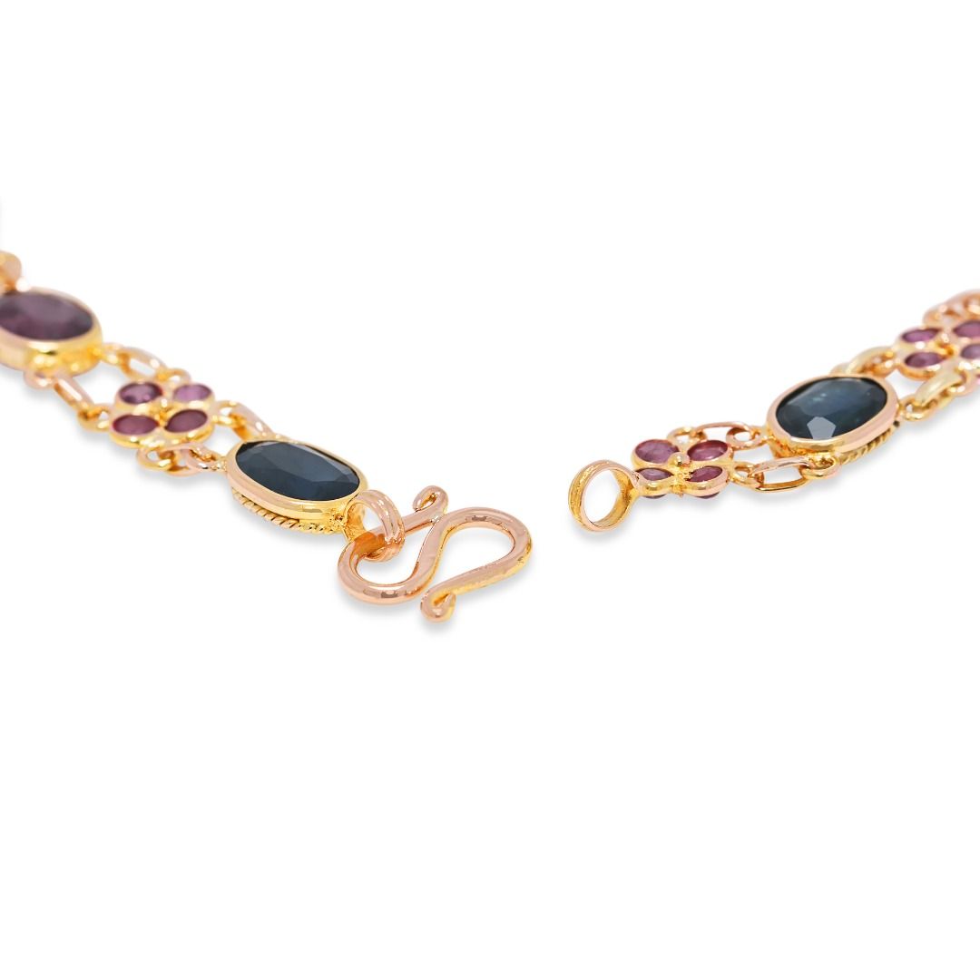 Flamboyant 2.8ct Tourmaline Bracelet in 18K Yellow Gold