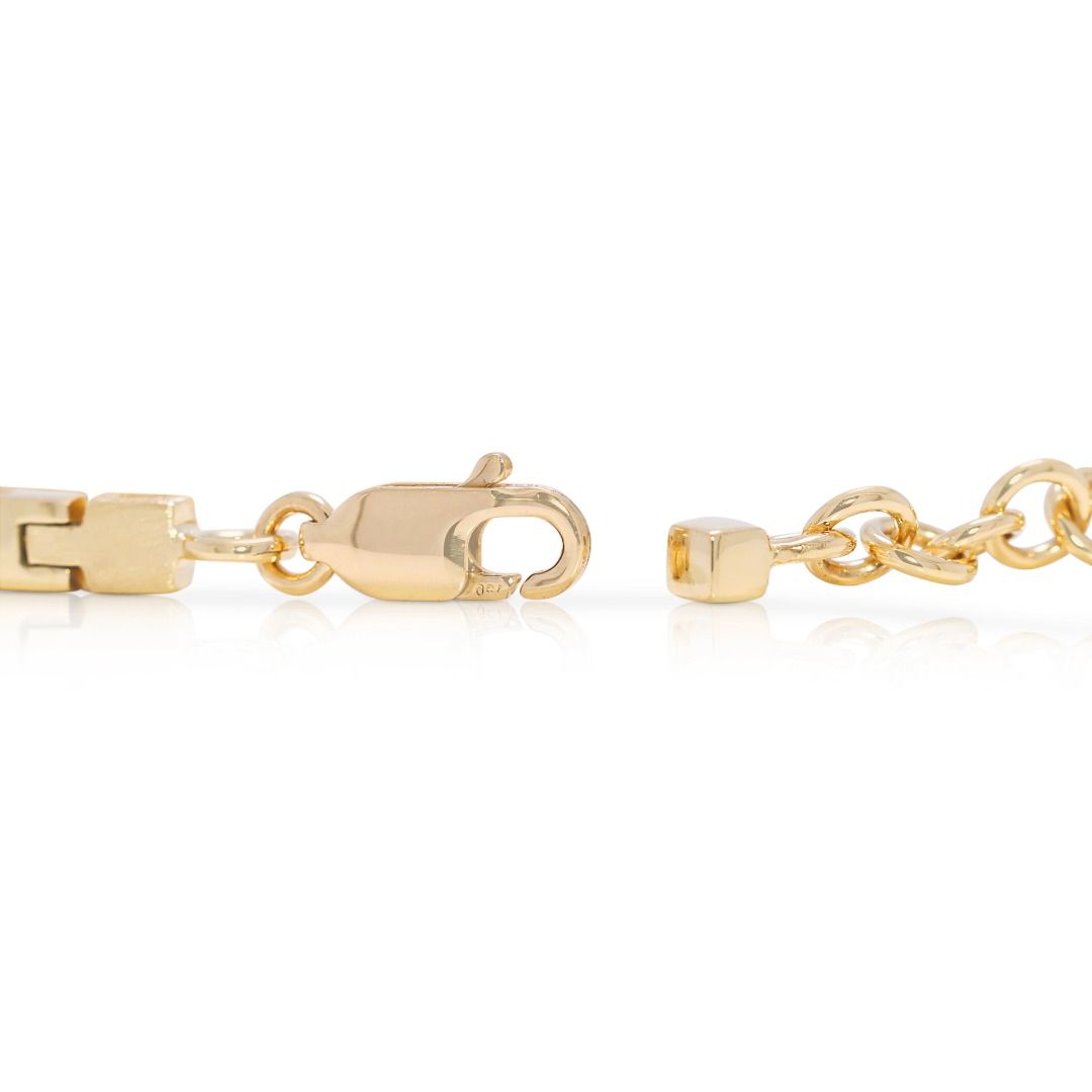 Impeccable 0.21ct Natural Diamonds Bracelet in 18K Yellow Gold