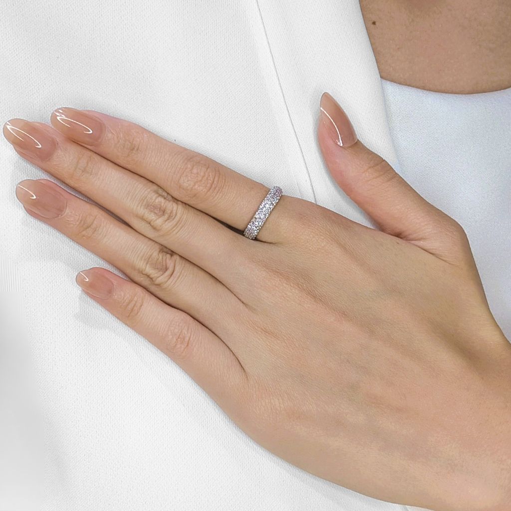 Dazzling 0.60ct Round Brilliant Natural Diamond Platinum Ring