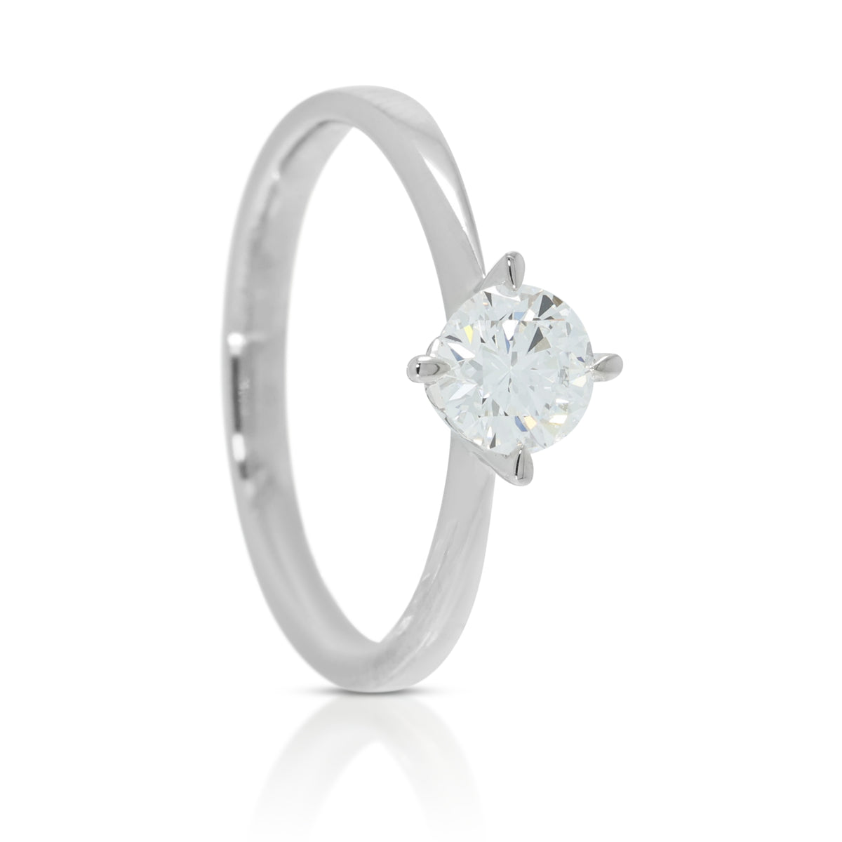 Classic 0.50ct Round Brilliant Natural Diamond Solitaire Ring in Platinum with GIA Certificate