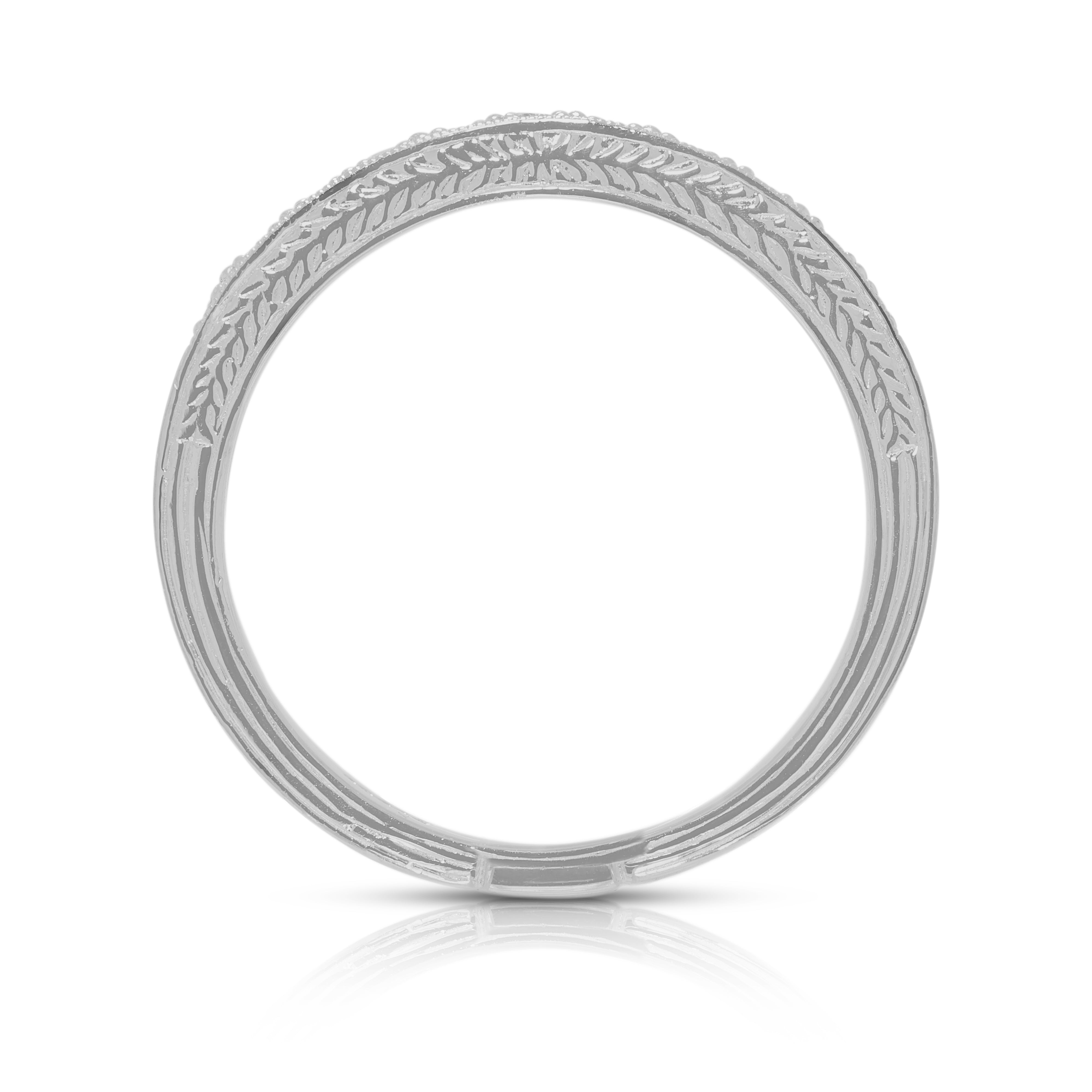 Refined 0.11ct Natural Diamonds Platinum Ring (New)