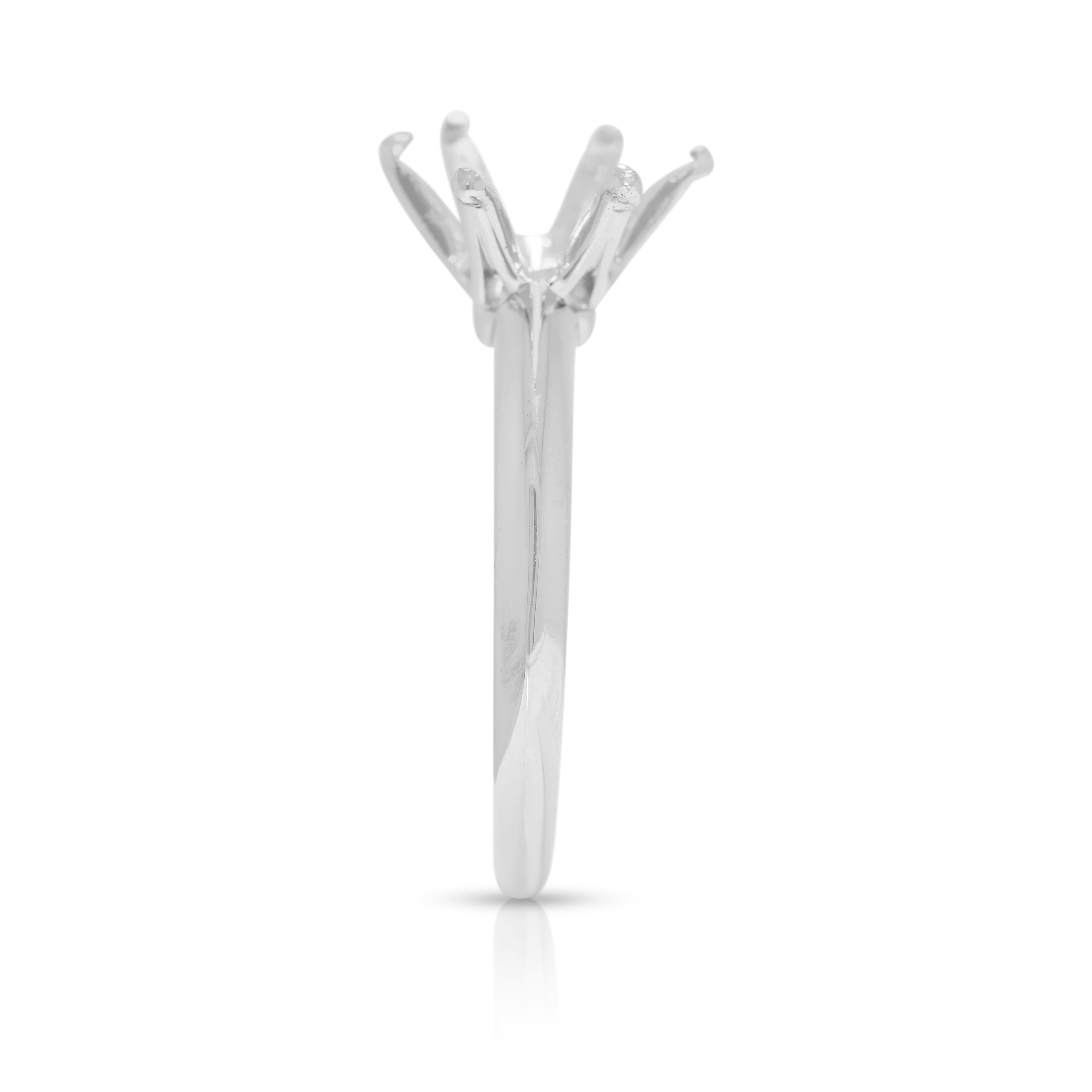 Elegant Platinum (950) Tiffany & Co. Ring Setting