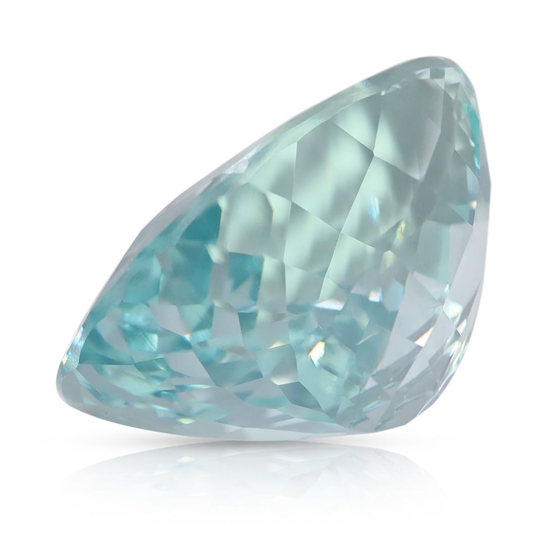 Breathtaking 22.65ct Light Blue Oval Aquamarine Loose Gemstone