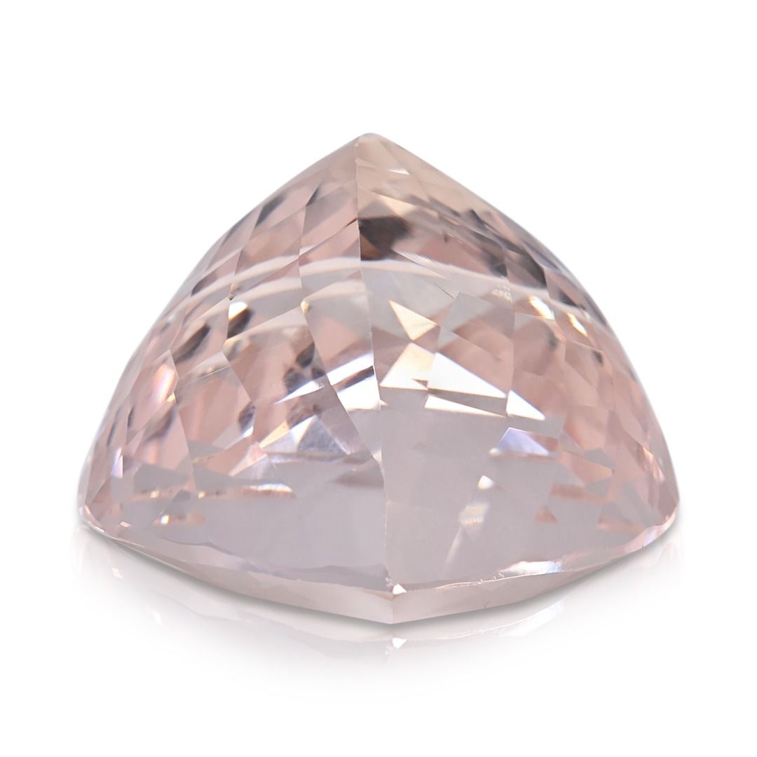 Breathtaking 32.62ct Light Pink Morganite Pear-Shaped Loose Gemstone