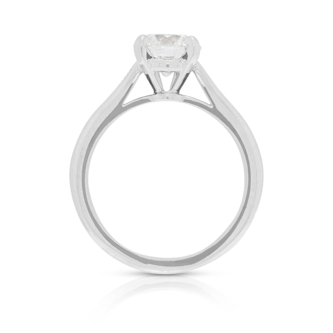 Cartier 1.07ct Natural Diamond Solitaire Ring with box in Platinum (New) - GIA Certified