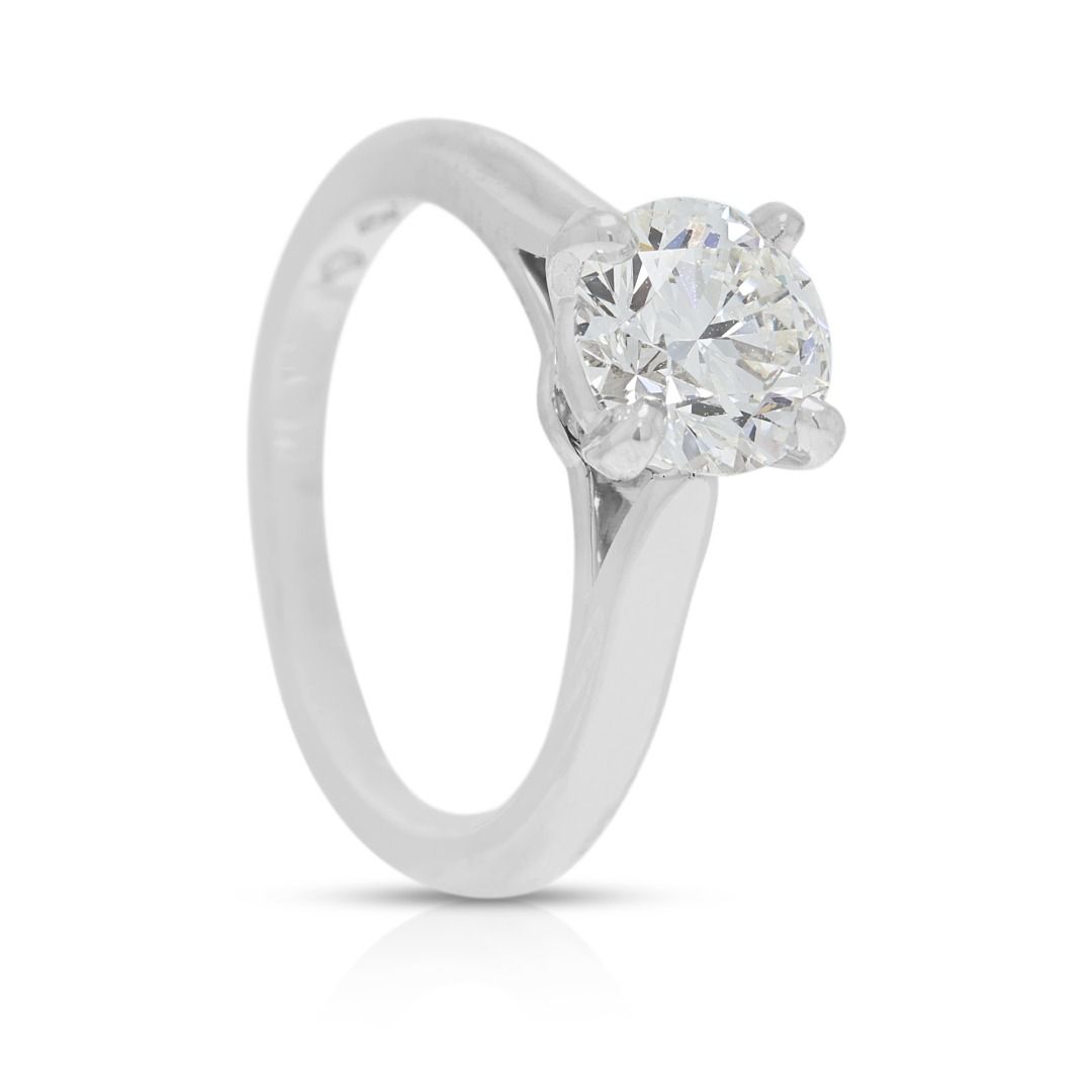 Cartier 1.07ct Natural Diamond Solitaire Ring with box in Platinum (New) - GIA Certified