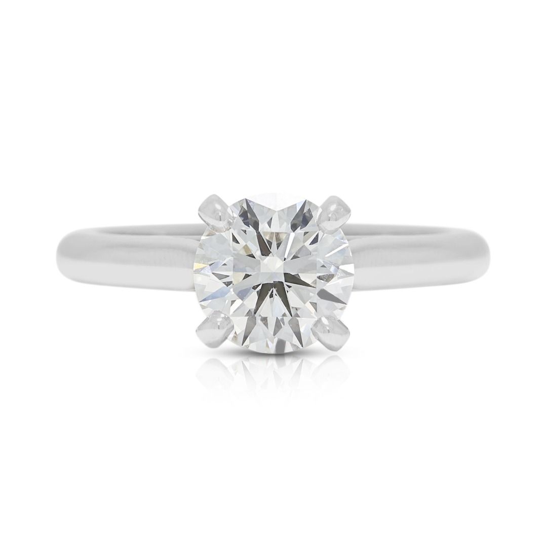 Cartier 1.07ct Natural Diamond Solitaire Ring with box in Platinum (New) - GIA Certified