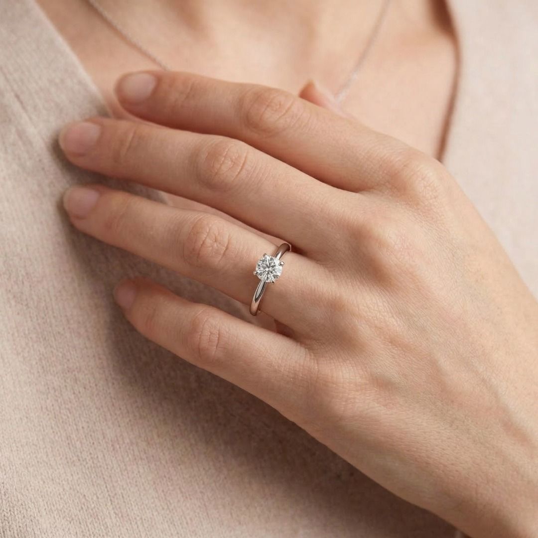Cartier 1.07ct Natural Diamond Solitaire Ring with box in Platinum (New) - GIA Certified