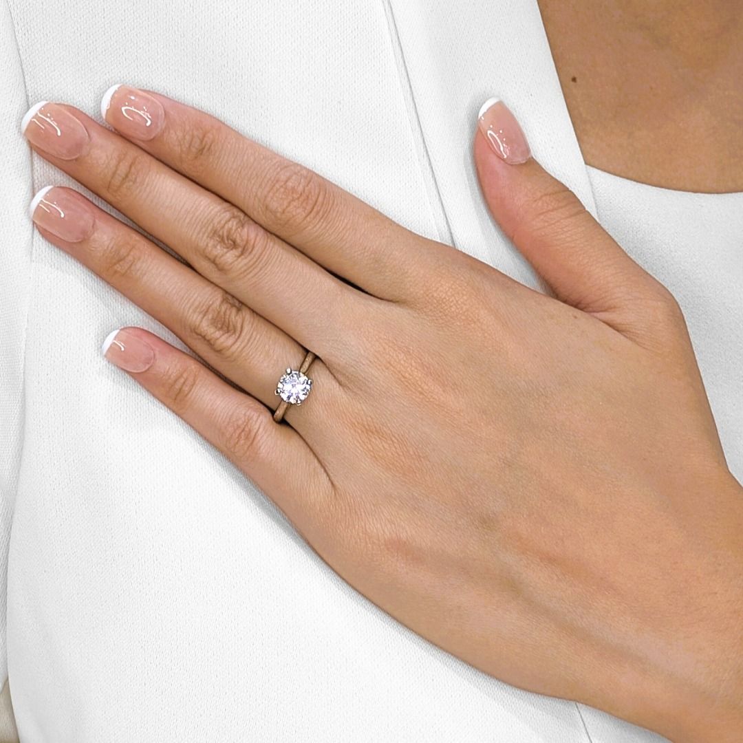 Cartier 1.33ct GIA-Certified Diamond Ring in 18K White Gold