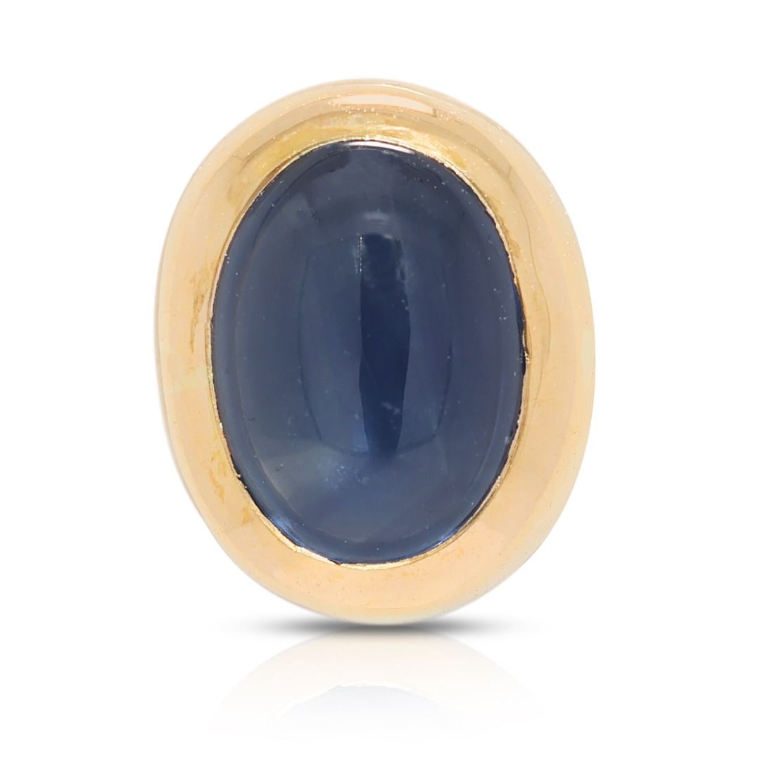 Charming 0.08ct Sapphire Pendant in 18K Yellow Gold (New)