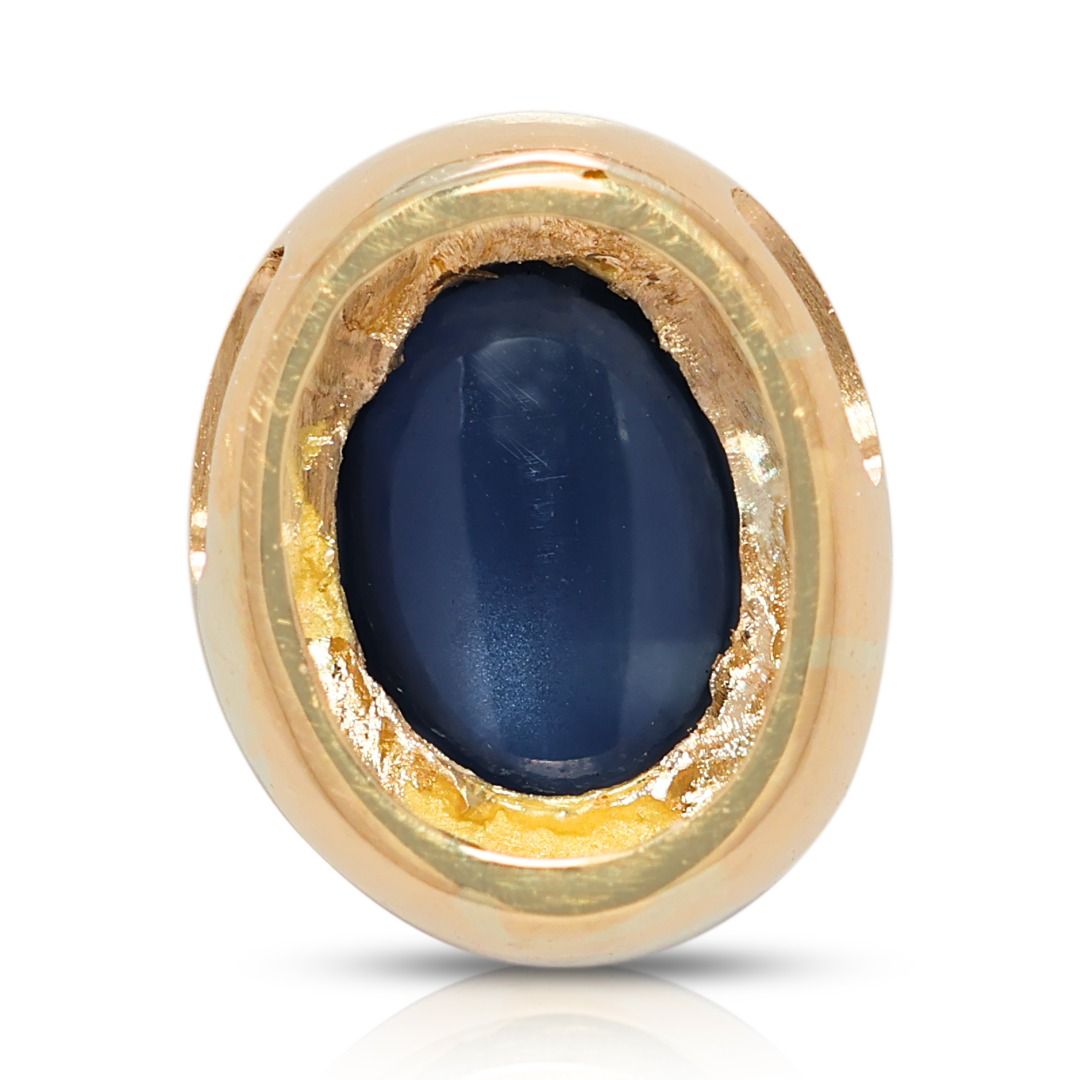 Charming 0.08ct Sapphire Pendant in 18K Yellow Gold (New)