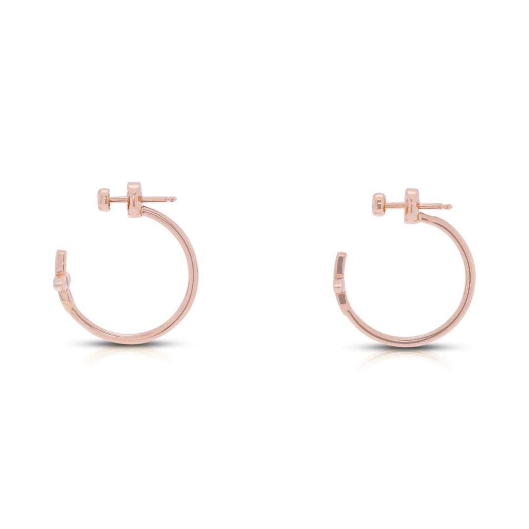 Chic 0.06ct Diamond Louis Vuitton Dylle Blossom Hope Earrings in 18K Rose Gold (Full Set)