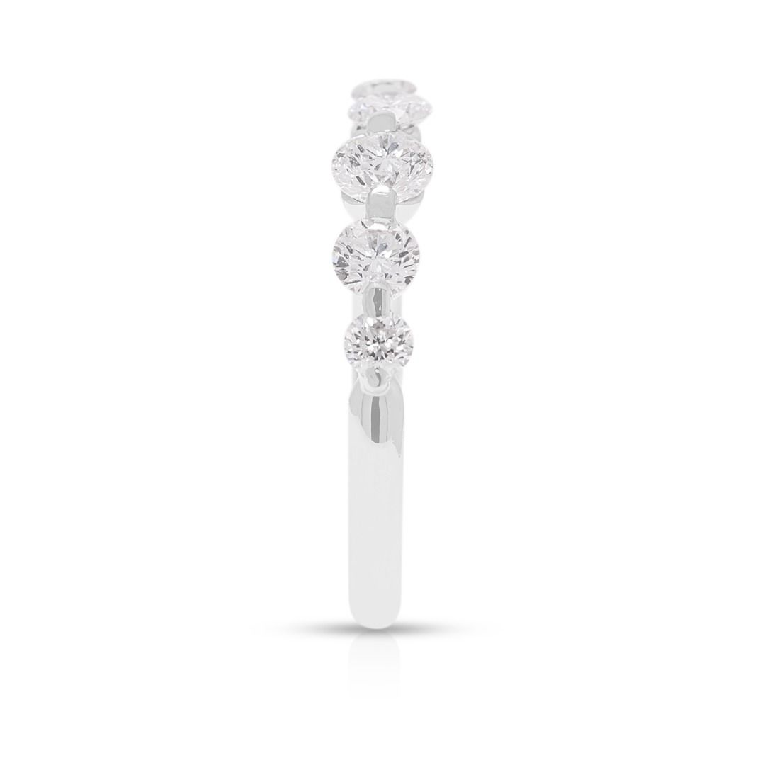 Chic 0.51ct Diamond Five-Stone Ring in Platinum