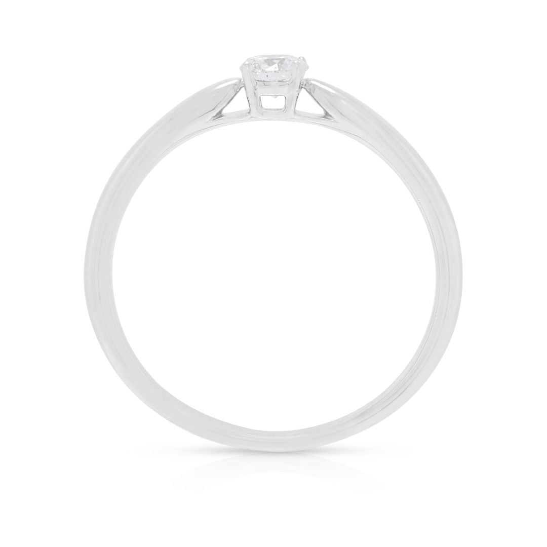 Klassischer runder Brillant-Tiffany & Co. Diamant-Solitärring Platin 0,20 Karat (Neu)