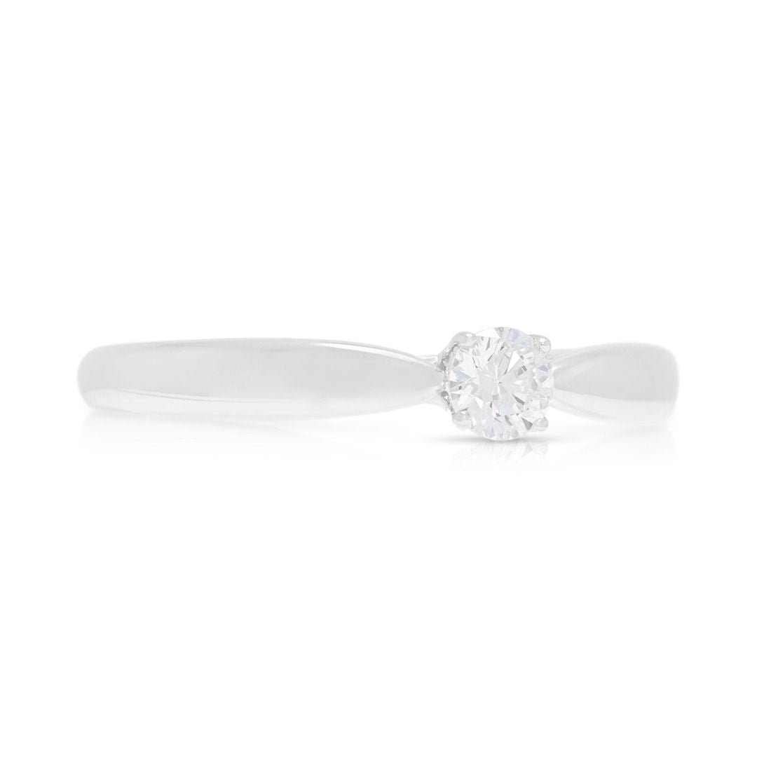 Klassischer runder Brillant-Tiffany & Co. Diamant-Solitärring Platin 0,20 Karat (Neu)