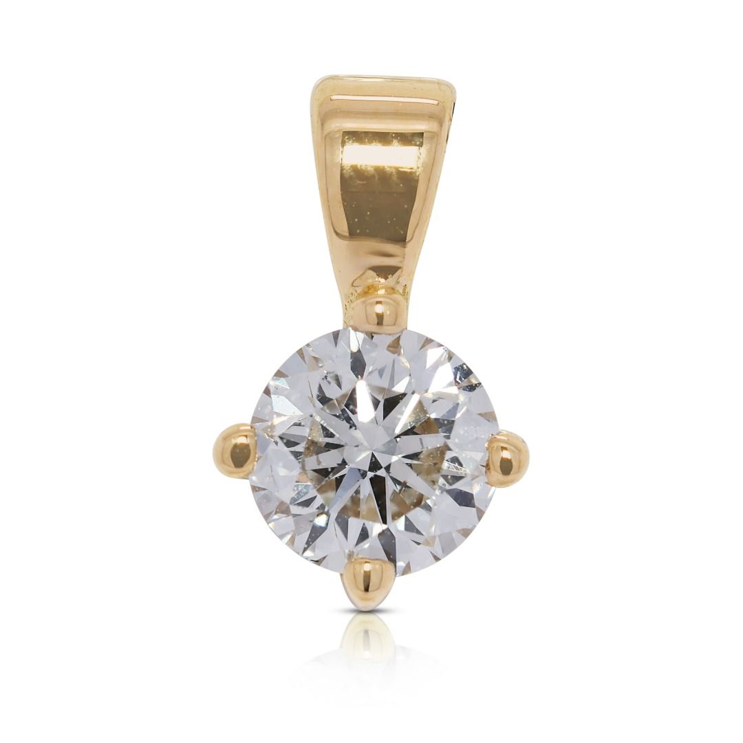 Classic 0.50ct Round Brilliant Solitaire Diamond Pendant - IGI Certificate