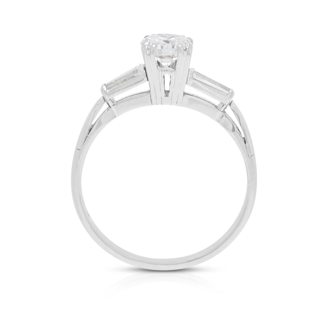 Classic 0.67ct Diamond Engagement Ring in Platinum