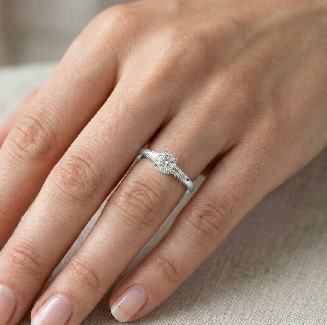 Classic 0.67ct Diamond Engagement Ring in Platinum