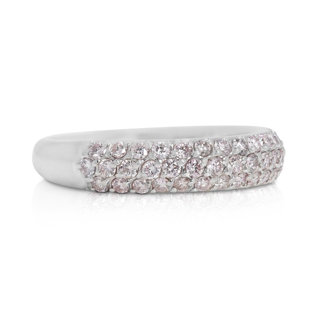 Dazzling 0.60ct Round Brilliant Natural Diamond Platinum Ring