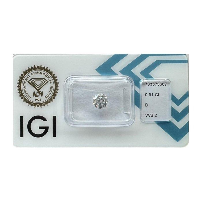 Dazzling 0.91ct Round-Shaped Diamond - IGI Certified