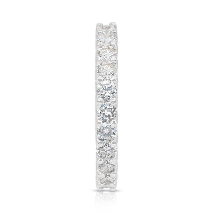 Dazzling 2.83ct Diamonds Eternity Ring in 14k White Gold - IGI Certified