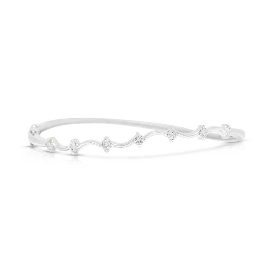 Delicate 0.25ct Diamonds Bracelet in 18K White Gold