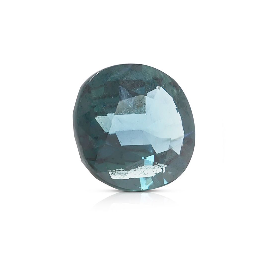 Elegant 1.43ct Oval Greenish Blue Sapphire Loose Gemstone with NGI Certificate