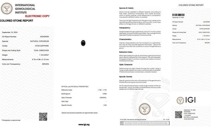 Elegant 1.58ct Star Sapphire and Diamonds Halo Ring in 14k White Gold - IGI Certified