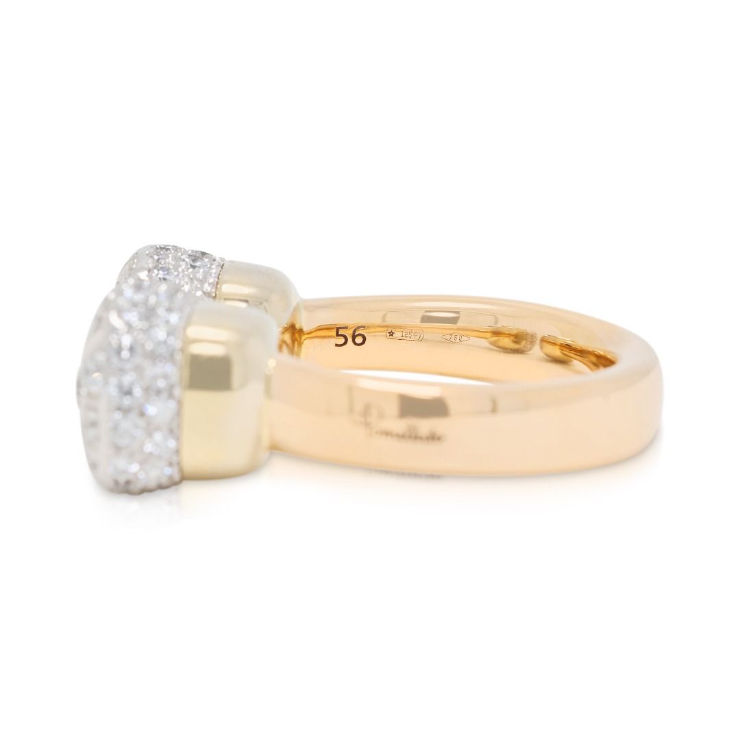 Elegant 1.94ct Natural Diamond Pomellato Nudo Ring in 18K Two-Tone Gold (New)
