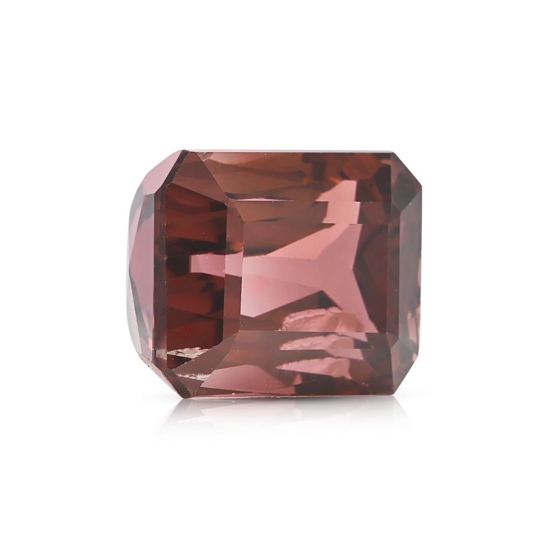 Elegant 7.39ct Bi-Color Rectangular Modified Brilliant Natural Tourmaline Loose Gemstone with NGI Certificate