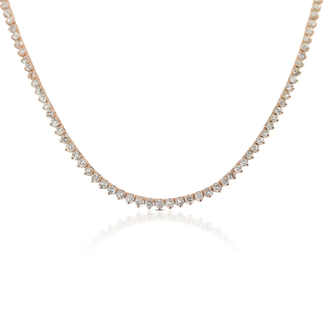 Extraordinary De Guardia Necklace with 8.67ct Round Brilliant Diamonds - IGI Certificate