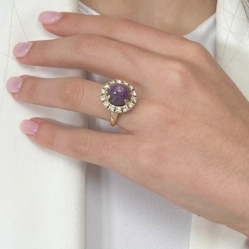 Eye-Catching 12.52ct Sapphire and Diamonds Cocktail Ring in 18k Yellow Gold - GIA Certified