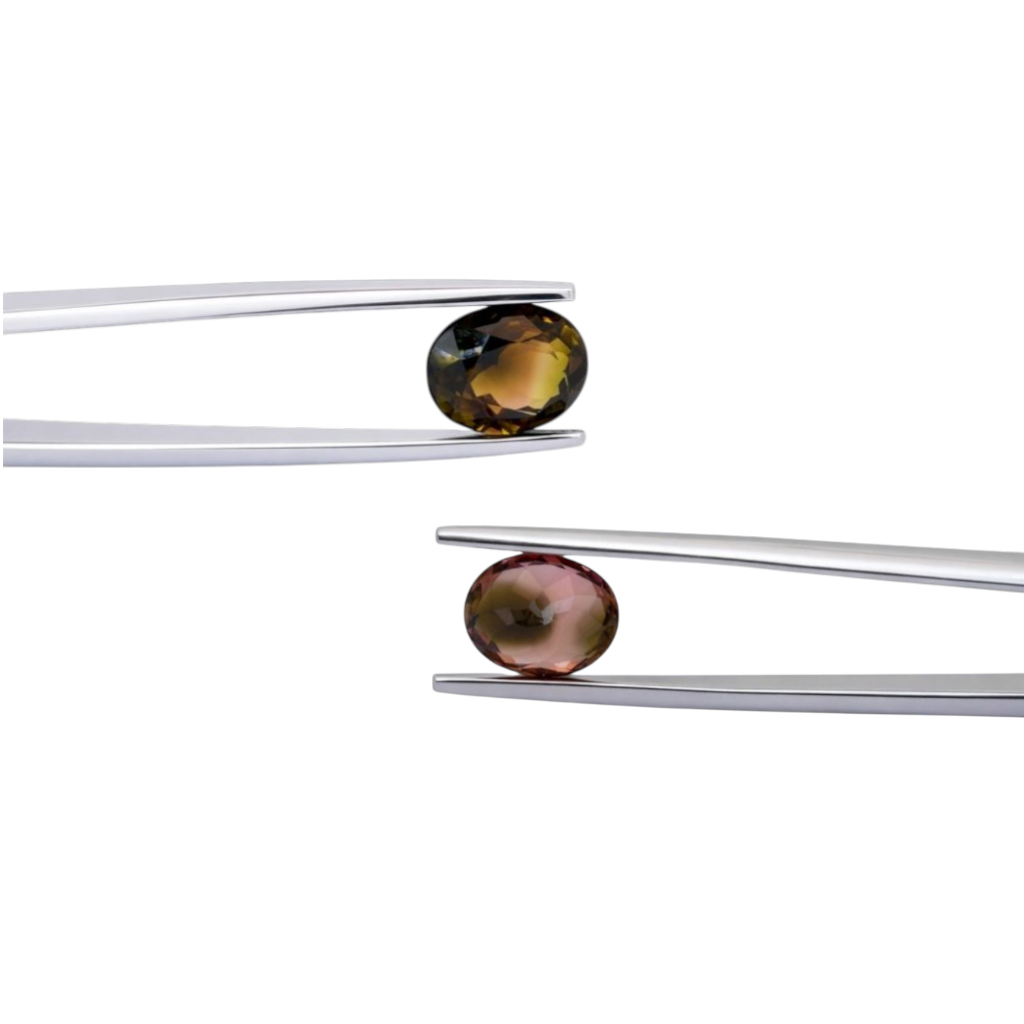 IGI Certified 5.17ct Pair of Oval-Shaped Tourmalines