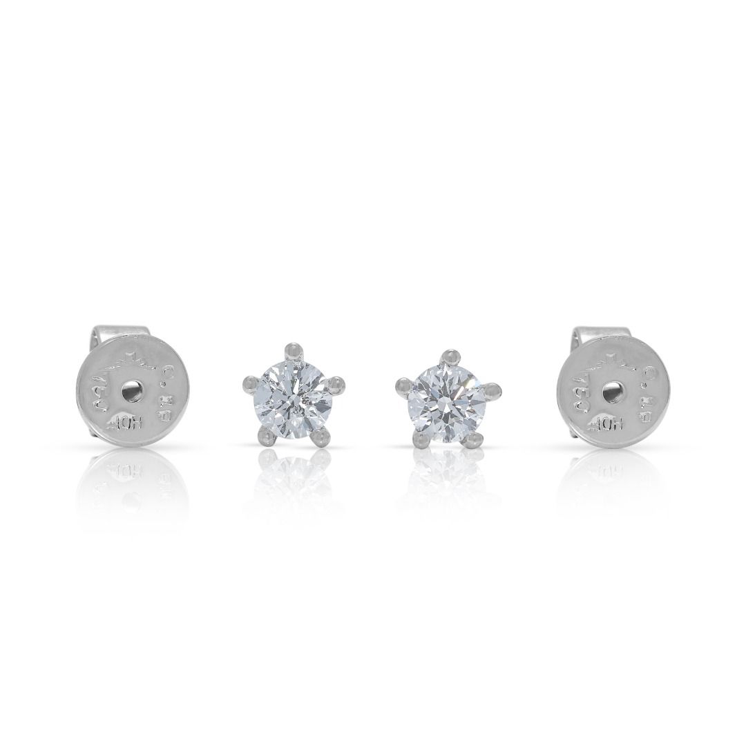 Fierce 0.36ct Diamond Solo Stud in 18K White Gold
