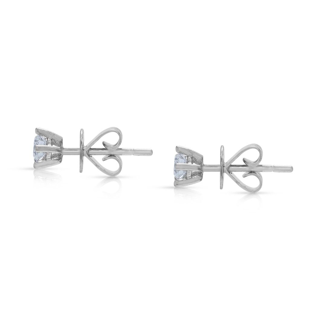 Fierce 0.36ct Diamond Solo Stud in 18K White Gold