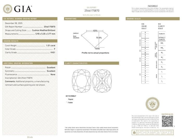 GIA Certified 2.02ct Pair of Cushion-Shaped Diamonds