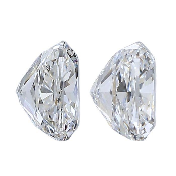 GIA Certified 2.02ct Pair of Cushion-Shaped Diamonds