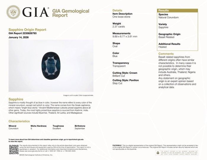 GIA Certified 2.67ct Sapphire and Diamonds Cluster Ring in 18k White Gold